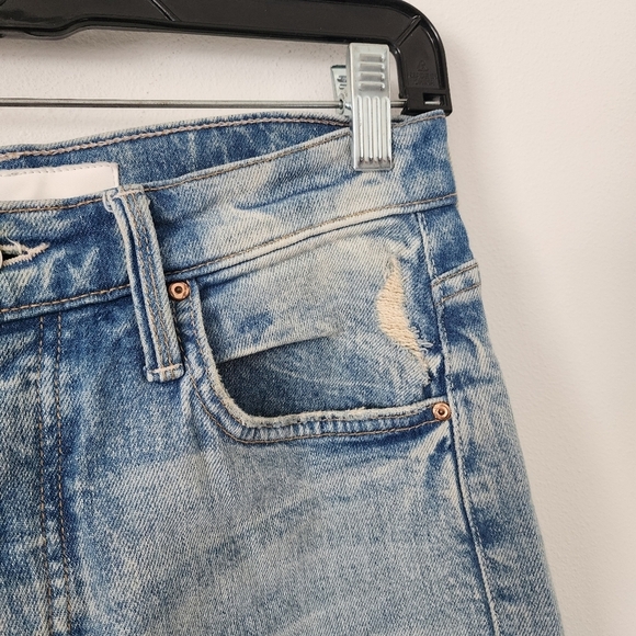 MOTHER Superior The Huffy Flood Jeans High Rise Straight Leg In Amen Size 26 - Picture 9 of 16